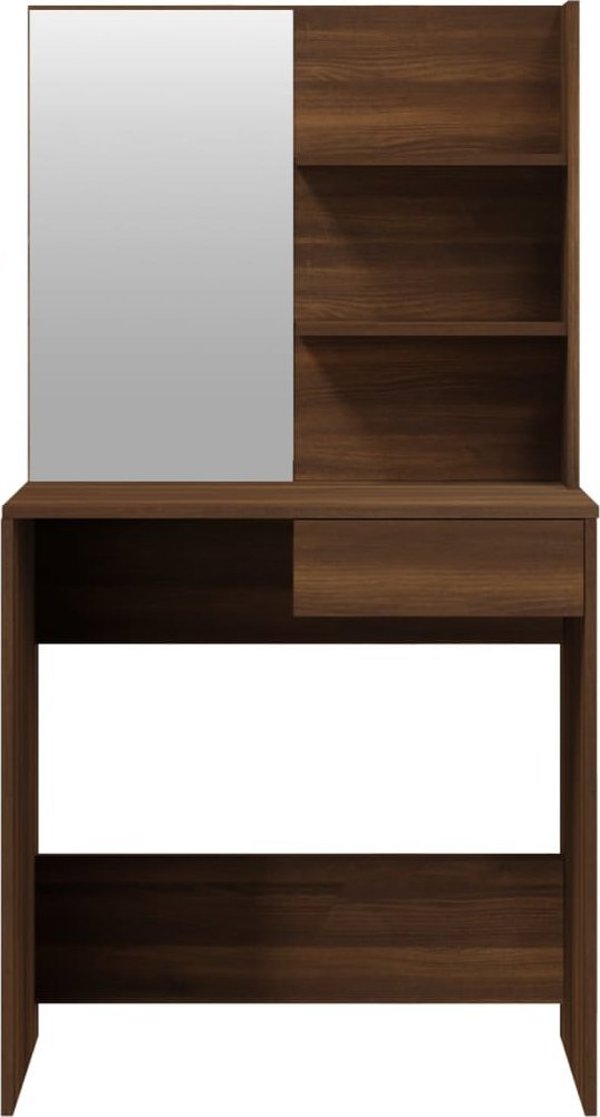 vidaXL Σετ με τουαλέτα, καρυδί δρυς, 74,5x40x141 εκ