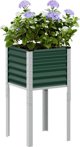 vidaXL vidaXL Donica ogrodowa, zielona, 45x45x88 cm, stal