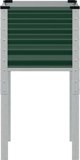 vidaXL vidaXL Donica ogrodowa, zielona, 45x45x88 cm, stal