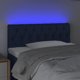 vidaXL Κεφαλάρι κρεβατιού με LED, μπλε, 100x7x78/88 εκ., ύφασμα