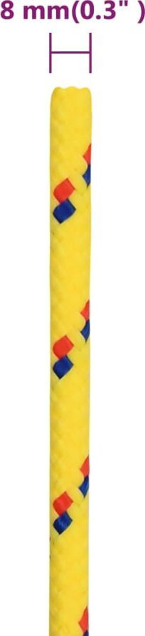 vidaXL Linka zejlarska, zolita, 8 mm, 250 m, polipropilen