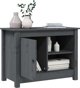 vidaXL Szafka pod telewizor, szara, 70x36,5x52 cm, lite drewno sosnowe