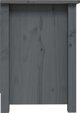 vidaXL Szafka pod telewizor, szara, 70x36,5x52 cm, lite drewno sosnowe