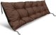 vidaXL Μαξιλάρι κήπου 120x40 cm καφέ