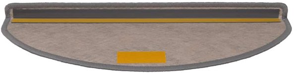 vidaXL Αυτοκόλλητα Πατάκια Σκάλας Sisal-Look, 65x21x4 εκ., Σετ 30 Τεμάχια