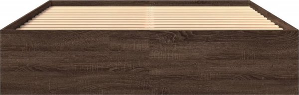 vidaXL Κρεβάτι χωρίς στρώμα καφέ δρυς 150x200 cm