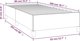 vidaXL Rama κρεβατιού, ανοιχτογκρι, 80x200 cm, επενδυμένη με ύφασμα