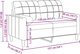 vidaXL 2-osobowa sofa zolty aksamit 120 cm z poduszkami