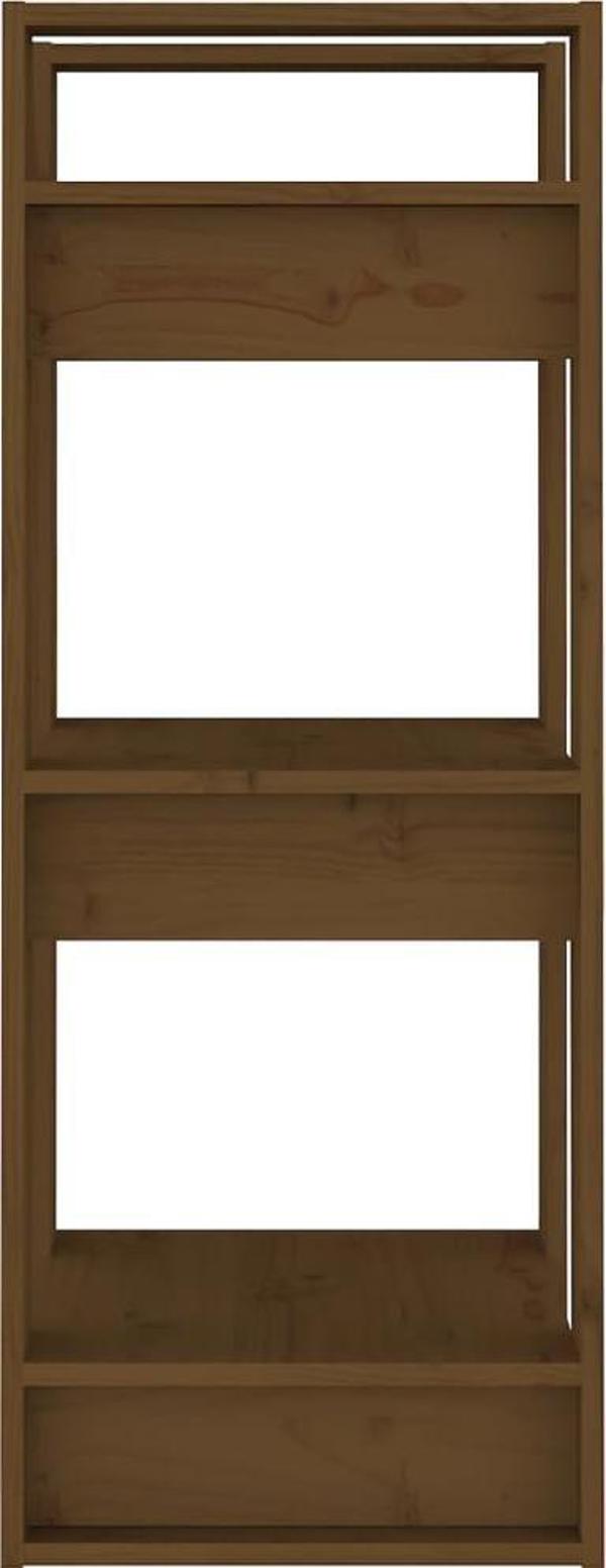 vidaXL Ραφιέρα/διαιρούμενο, μελί καφέ, 41x35x91 cm, πεύκο
