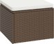 vidaXL Σετ επίπλων κήπου, καφέ, rattan PE