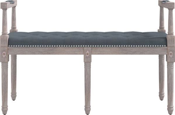 vidaXL πάγκος, σκούρο γκρι, 110x40x70 εκ, βελούδινη επένδυση
