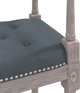 vidaXL πάγκος, σκούρο γκρι, 110x40x70 εκ, βελούδινη επένδυση