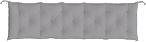 vidaXL Μαξιλάρι παγκάκι κήπου γκρι 180x50x7 cm ύφασμα