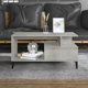 vidaXL Stolik kawowy szaroszary betonu 90x49x45 cm