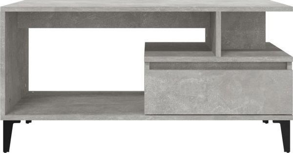 vidaXL Stolik kawowy szaroszary betonu 90x49x45 cm
