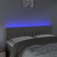 vidaXL Zaglowek do lozkou me LED, gkalo gkri, 160x7x78/88 cm, aksamit