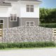 vidaXL Kosze gabionowe, 5 τεμ, 400x30x140/160 εκ, γαλβανισμένο σίδερο