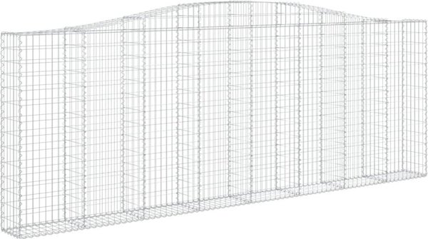 vidaXL Kosze gabionowe, 5 τεμ, 400x30x140/160 εκ, γαλβανισμένο σίδερο