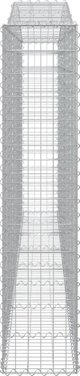 vidaXL Kosze gabionowe, 5 τεμ, 400x30x140/160 εκ, γαλβανισμένο σίδερο