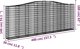 vidaXL Kosze gabionowe, 5 τεμ, 400x30x140/160 εκ, γαλβανισμένο σίδερο