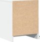 vidaXL Σετ 2 κομοδίνων με LED, λευκό, ξυλώδες υλικό
