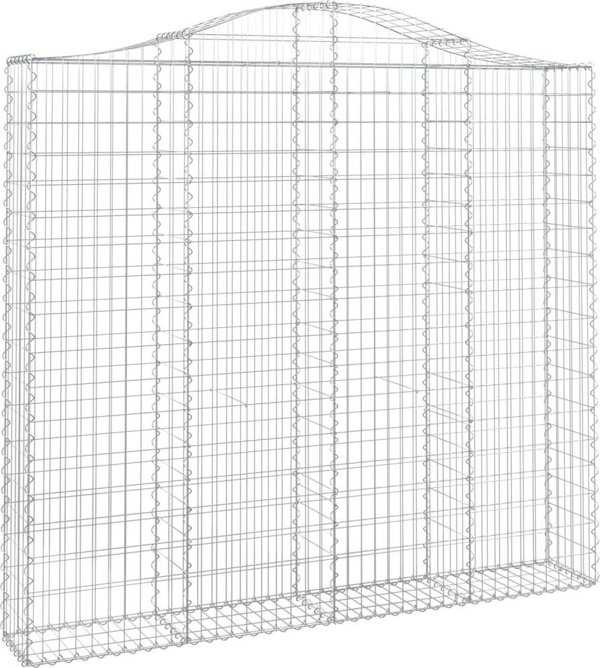 vidaXL Kosze gabionowe, 5 τεμ, 200x30x180/200 εκ, γαλβανισμένος σίδηρος