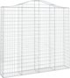 vidaXL Kosze gabionowe, 5 τεμ, 200x30x180/200 εκ, γαλβανισμένος σίδηρος