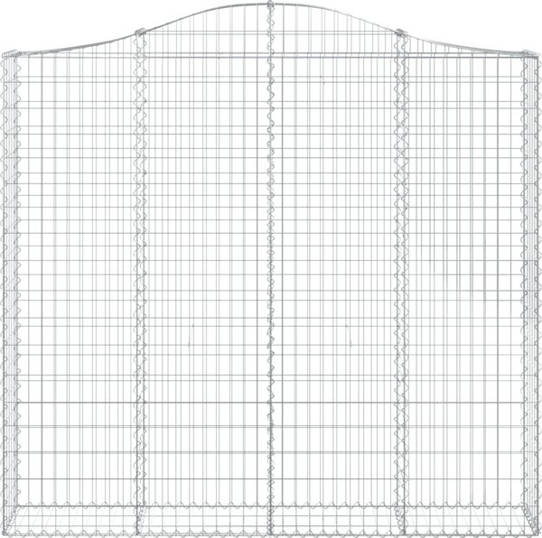 vidaXL Kosze gabionowe, 5 τεμ, 200x30x180/200 εκ, γαλβανισμένος σίδηρος