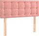 vidaXL Κεφαλάρι κρεβατιού ροζ 100x5x78/88 cm βελούδινο