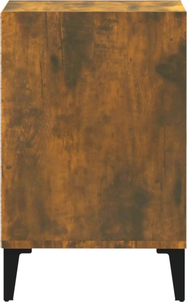 vidaXL Βάση τηλεόρασης, καπνιστή δρυς, 100x35x55 εκ.
