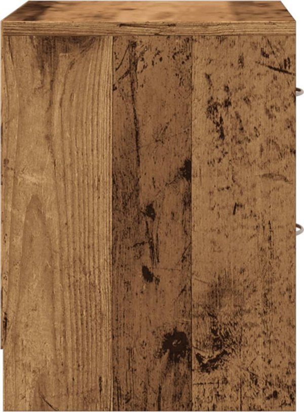 vidaXL Κομοδίνο σε παλιά ξύλινη όψη 40x30x40 cm