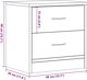 vidaXL Κομοδίνο σε παλιά ξύλινη όψη 40x30x40 cm
