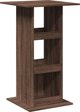 vidaXL Stolik barowy z polkami, brazowy dab, 60x60x102 cm