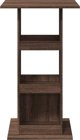 vidaXL Stolik barowy z polkami, brazowy dab, 60x60x102 cm