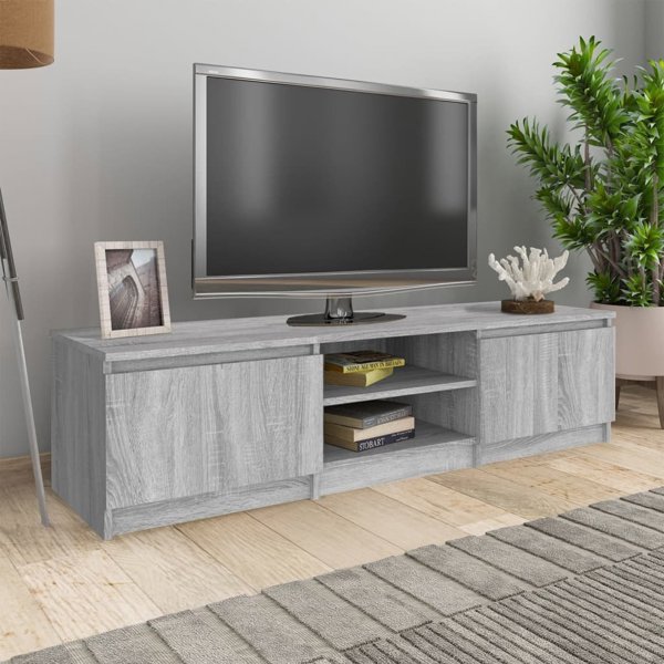 vidaXL Ντουλάπι για τηλεόραση, Sonoma γκρι δρυς, 140x40x35,5 εκ