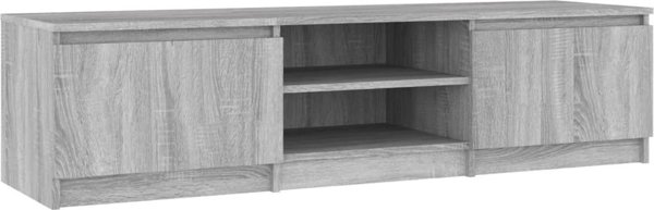 vidaXL Ντουλάπι για τηλεόραση, Sonoma γκρι δρυς, 140x40x35,5 εκ