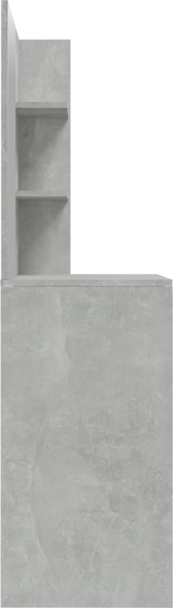 vidaXL Toaletka με Καθρέφτη, Γκρι Τσιμέντο, 74,5x40x141 cm