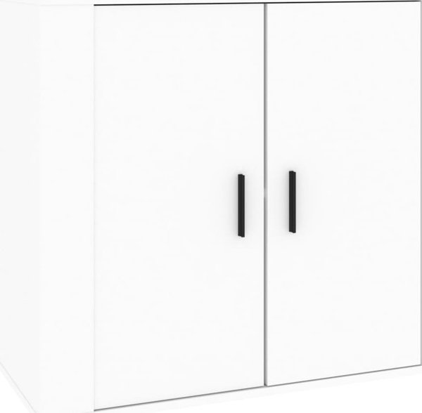 vidaXL Ντουλάπι, λευκό, 80x33x70 εκ., κατασκευασμένο από υλικό ξυλοειδές