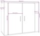 vidaXL Ντουλάπι, λευκό, 80x33x70 εκ., κατασκευασμένο από υλικό ξυλοειδές
