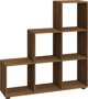 vidaXL Regal schodkowy, brazowy dab, 107 cm, material drewnopochodny
