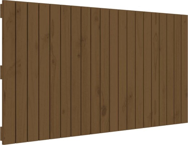 vidaXL Κεφαλάρι κρεβατιού, μελί καφέ, 127,5x3x60 cm, πεύκο