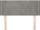 vidaXL ζαγλόουεκ uszak, ανοιχτό γκρι, 93x16x78/88 εκ, βελούδο