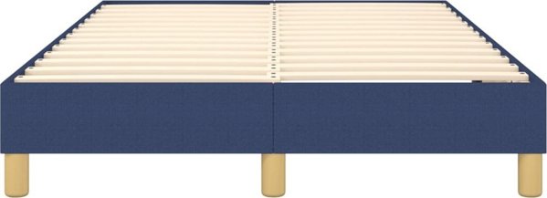 vidaXL Κρεβάτι Continental μπλε ύφασμα 120x200 cm