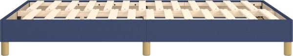 vidaXL Κρεβάτι Continental μπλε ύφασμα 120x200 cm