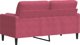 vidaXL Dwuosobowa sofa z poduszkami, winny czerwien, 140 cm, aksamit