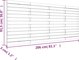 vidaXL Κεφαλάρι κρεβατιού, γκρι, 206x3x91,5 εκ, μασίφ πεύκο