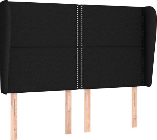 vidaXL Κεφαλάρι τύπου ουσακ, μαύρο, 147x23x118/128 cm, ύφασμα