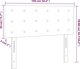 vidaXL Κεφαλάρι Κρεβατιού με LED, Ανοιχτό Γκρι, 100x5x78/88 εκ., βελούδο