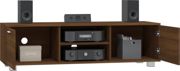 vidaXL Καφετί ντουλάπι τηλεόρασης από δρυ 140x40,5x35 cm