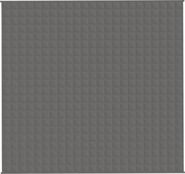 vidaXL Κουβέρτα βάρους, γκρι, 220x240 cm, 15 kg, ύφασμα